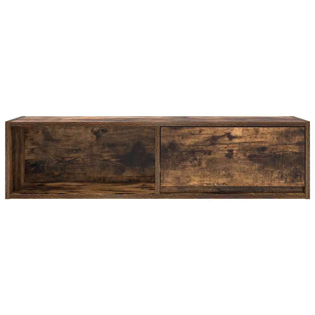 tv-skabe 2 stk. 100x31x25,5 cm konstrueret træ røget egetræ