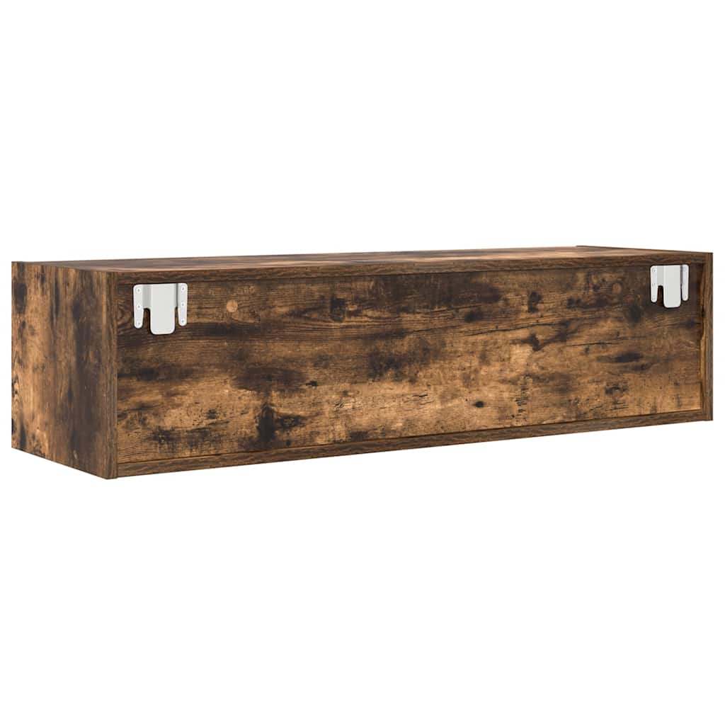 tv-skabe 2 stk. 100x31x25,5 cm konstrueret træ røget egetræ
