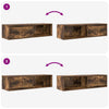 tv-skabe 2 stk. 100x31x25,5 cm konstrueret træ røget egetræ