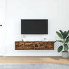 tv-skabe 2 stk. 60x31x25,5 cm konstrueret træ røget egetræ