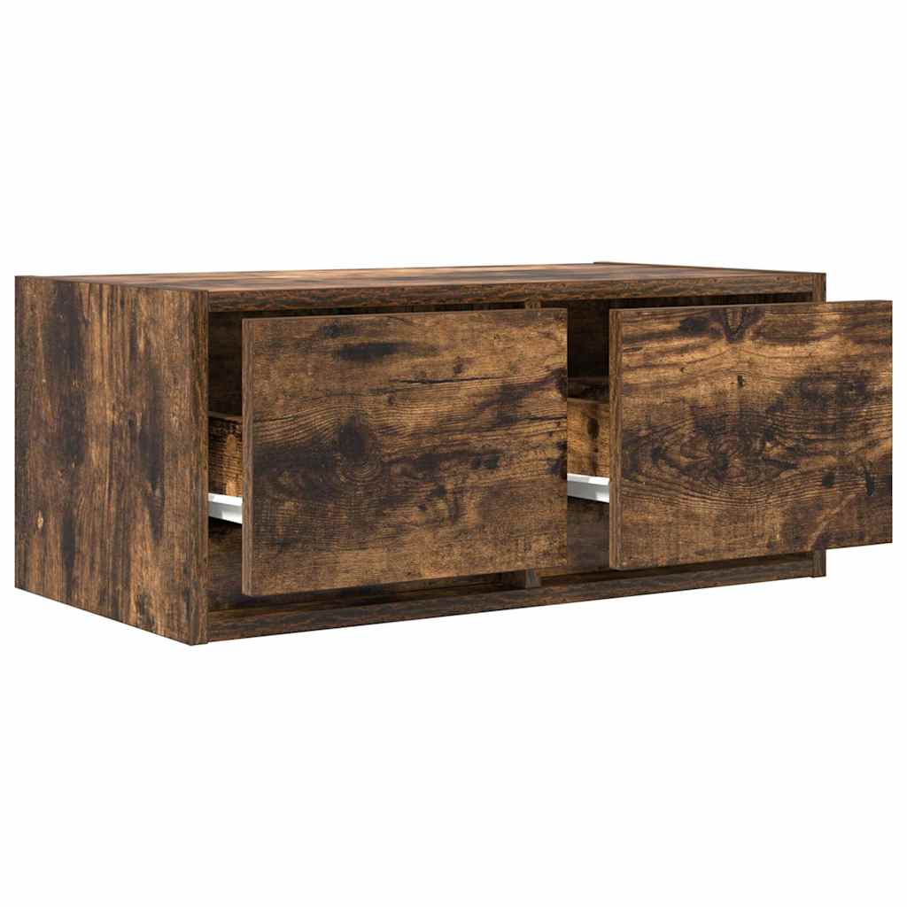 tv-skabe 2 stk. 60x31x25,5 cm konstrueret træ røget egetræ