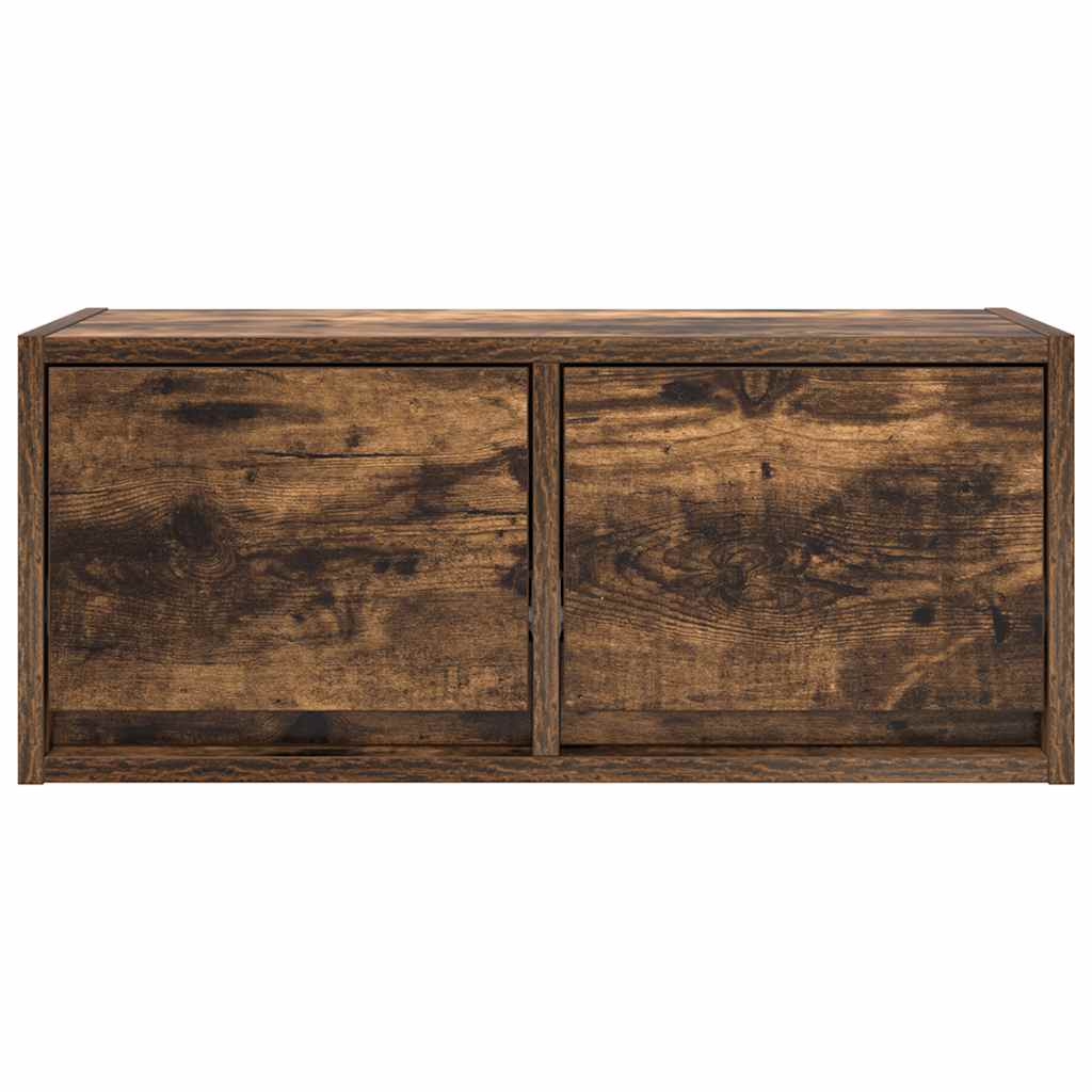 tv-skabe 2 stk. 60x31x25,5 cm konstrueret træ røget egetræ