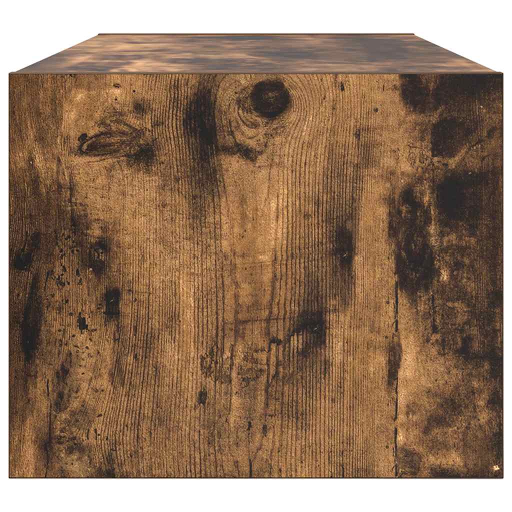 tv-skabe 2 stk. 80x31x25,5 cm konstrueret træ røget egetræ
