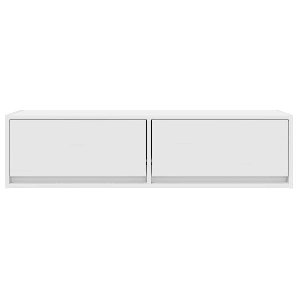 TV-skab med skuffe Hvid 100 x 31 x 25,5 cm Konstrueret træ