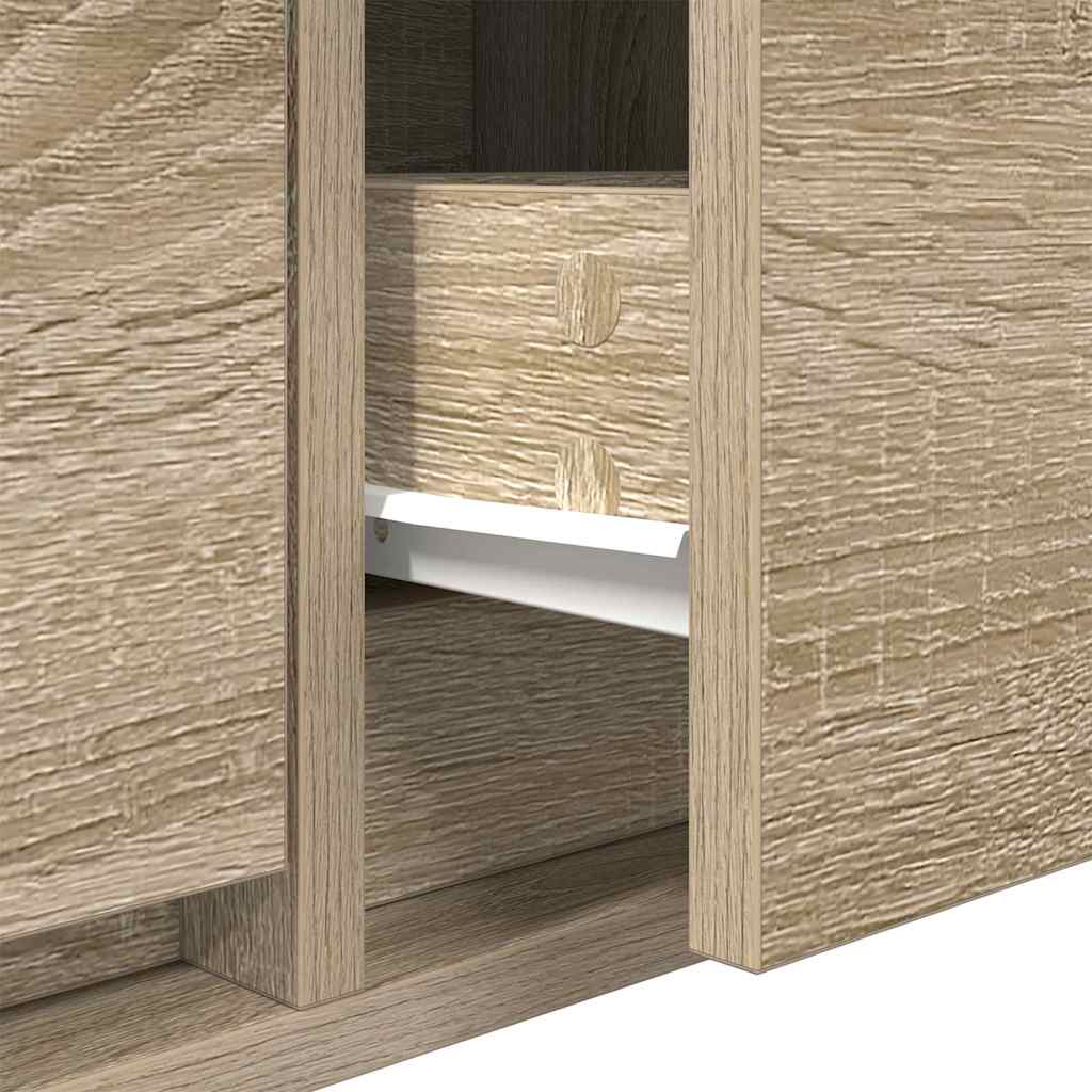 TV-skab med skuffe Sonoma-eg 100 x 31 x 25,5 cm Konstrueret træ