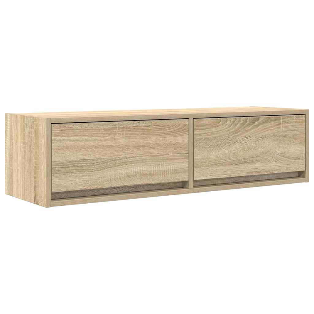 TV-skab med skuffe Sonoma-eg 100 x 31 x 25,5 cm Konstrueret træ