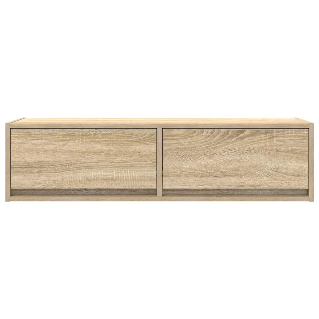TV-skab med skuffe Sonoma-eg 100 x 31 x 25,5 cm Konstrueret træ