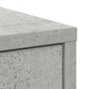 skænk med skuffe 80x34x76 cm konstrueret træ betongrå