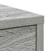skænk med skuffe 80x34x76 cm konstrueret træ grå sonoma-eg