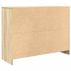 skænk med skuffe 101x35x76 cm konstrueret træ sonoma-eg