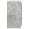 skænk med skuffe 71x35x65 cm konstrueret træ betongrå