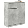 skænk med skuffe 71x35x84 cm konstrueret træ betongrå