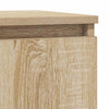 skænk med skuffe 71x35x65 cm konstrueret træ sonoma-eg