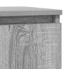 skænk med skuffe 71x35x65 cm konstrueret træ grå sonoma-eg