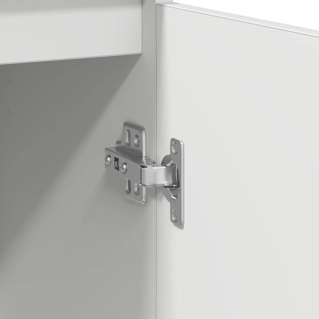 skænk 29,5x34x76 cm konstrueret træ hvid