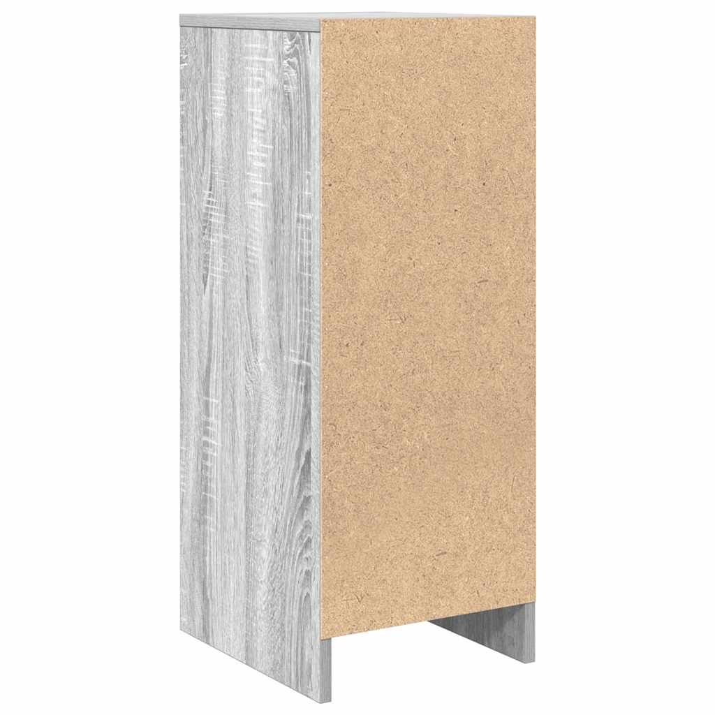 skænk 29,5x34x76 cm konstrueret træ grå sonoma-eg