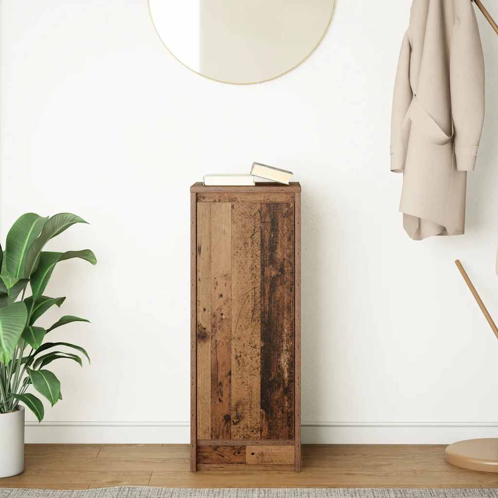 skænk 29,5x34x76 cm konstrueret træ antikt trælook