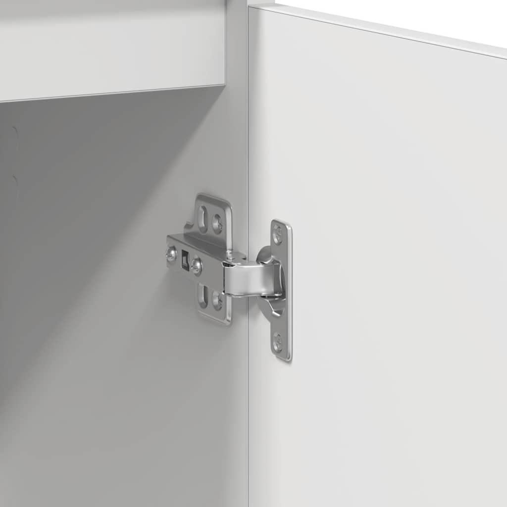 skænk 57x34x76 cm konstrueret træ hvid