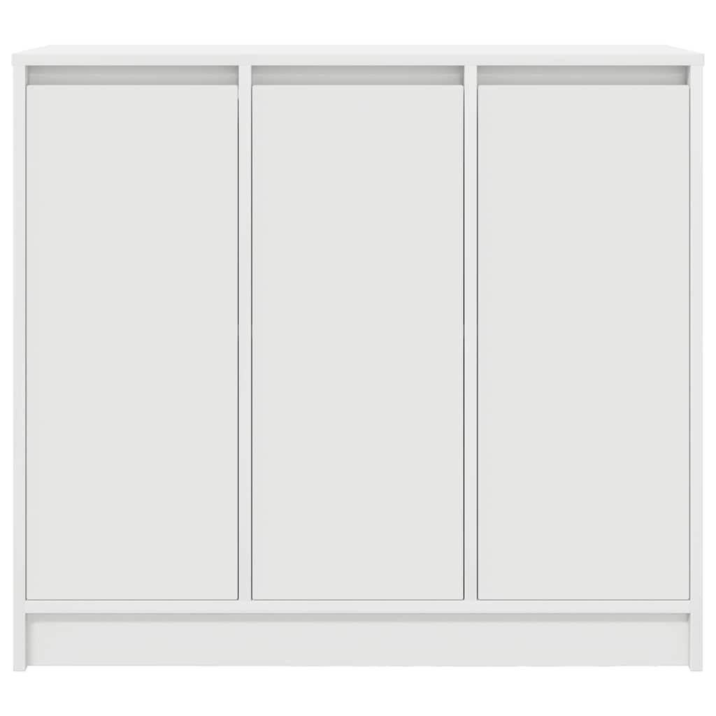 skænk 85x34x76 cm konstrueret træ hvid