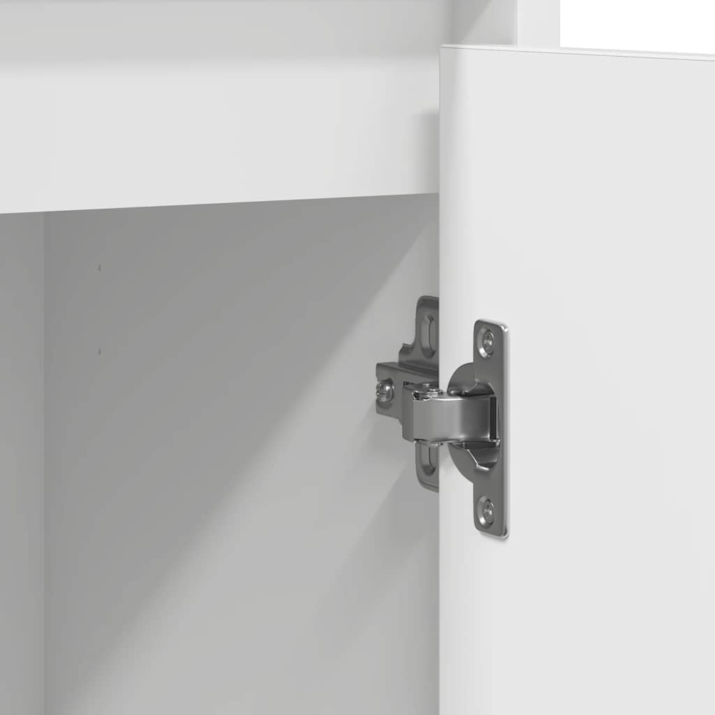 skænk 85x34x76 cm konstrueret træ hvid