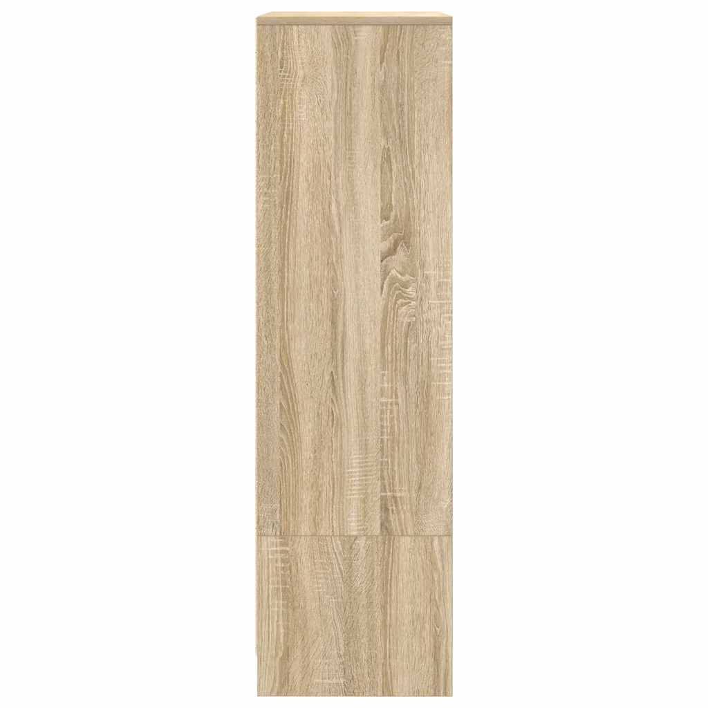 skab med skuffe 55,5x34x119,5 cm konstrueret træ sonoma-eg
