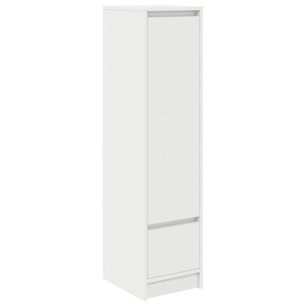 højskab 29,5x34x119,5 cm konstrueret træ hvid