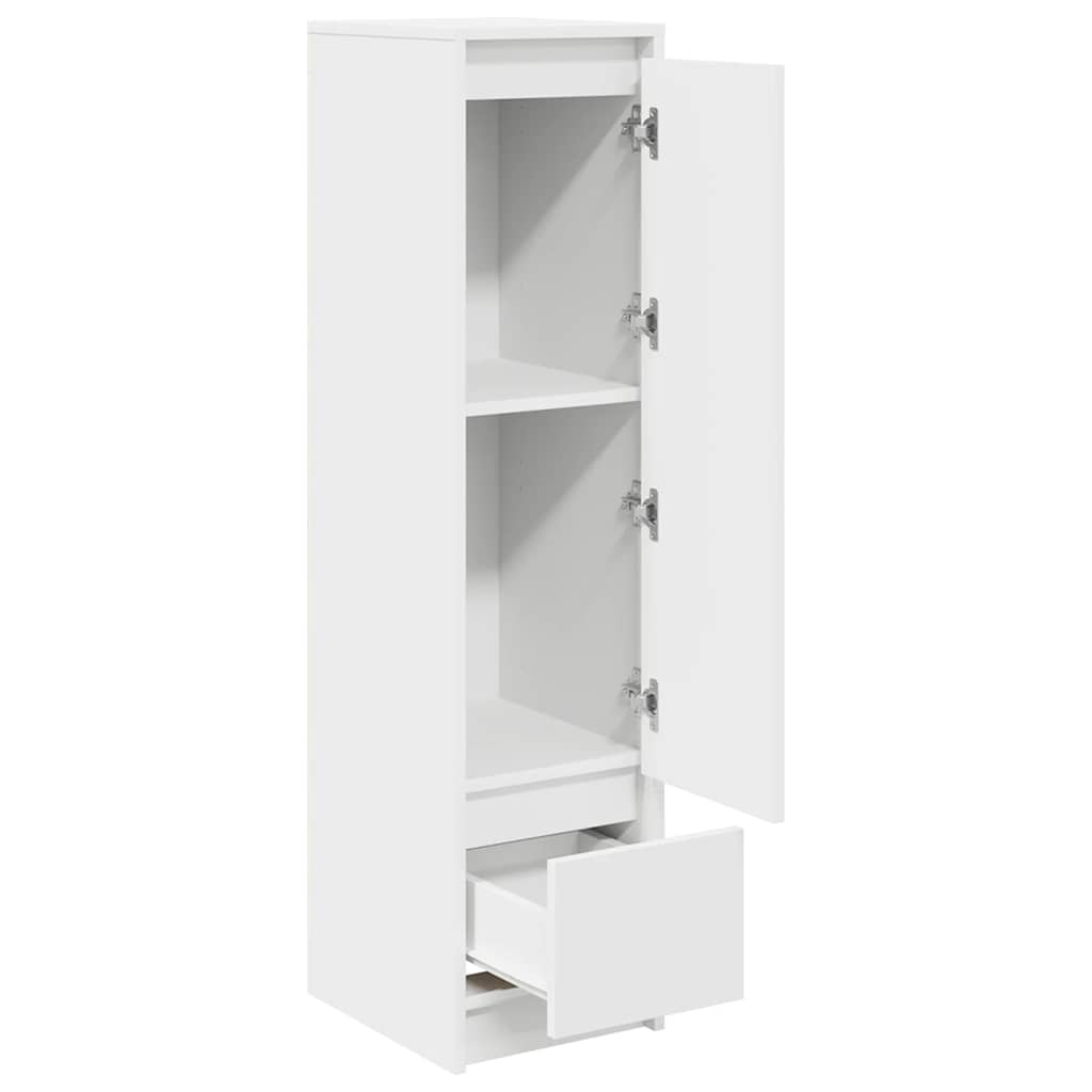 højskab 29,5x34x119,5 cm konstrueret træ hvid