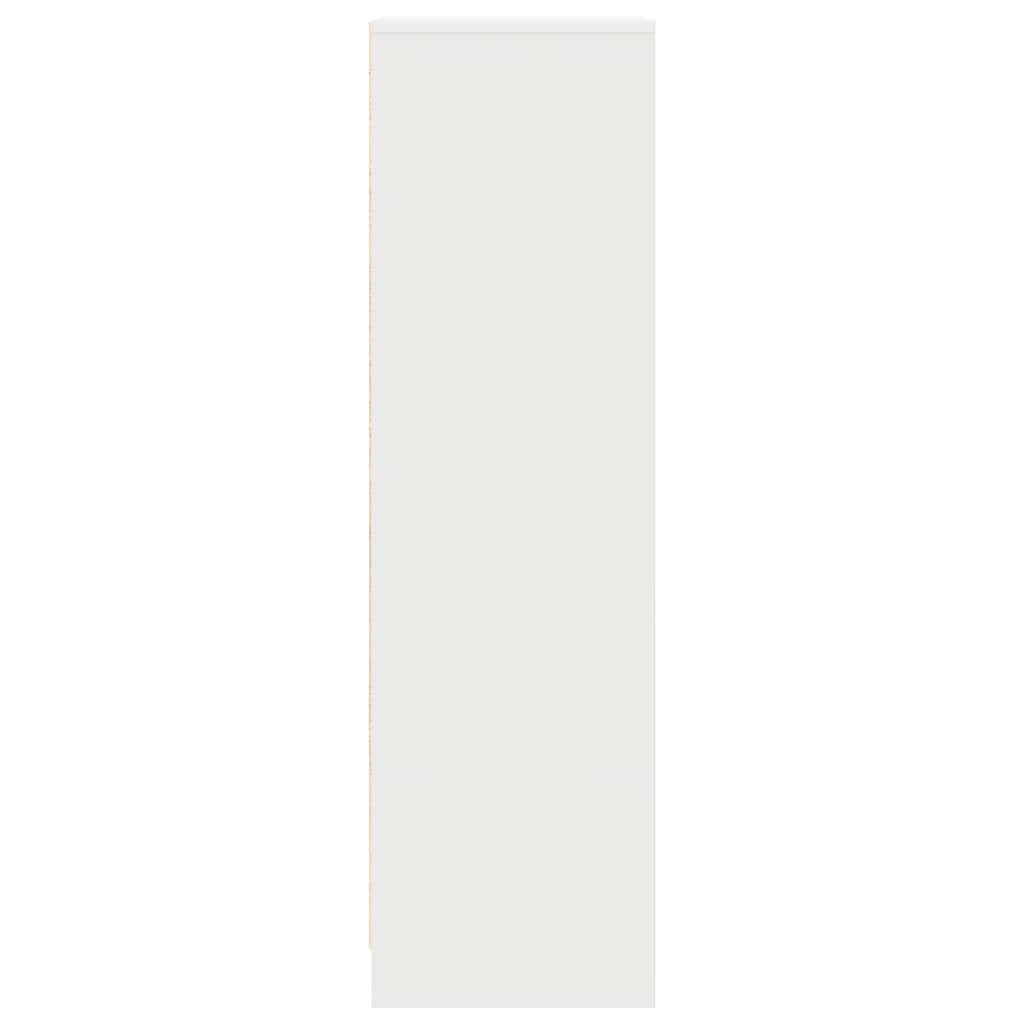 højskab 29,5x34x119,5 cm konstrueret træ hvid