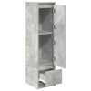 højskab 29,5x34x119,5 cm konstrueret træ betongrå