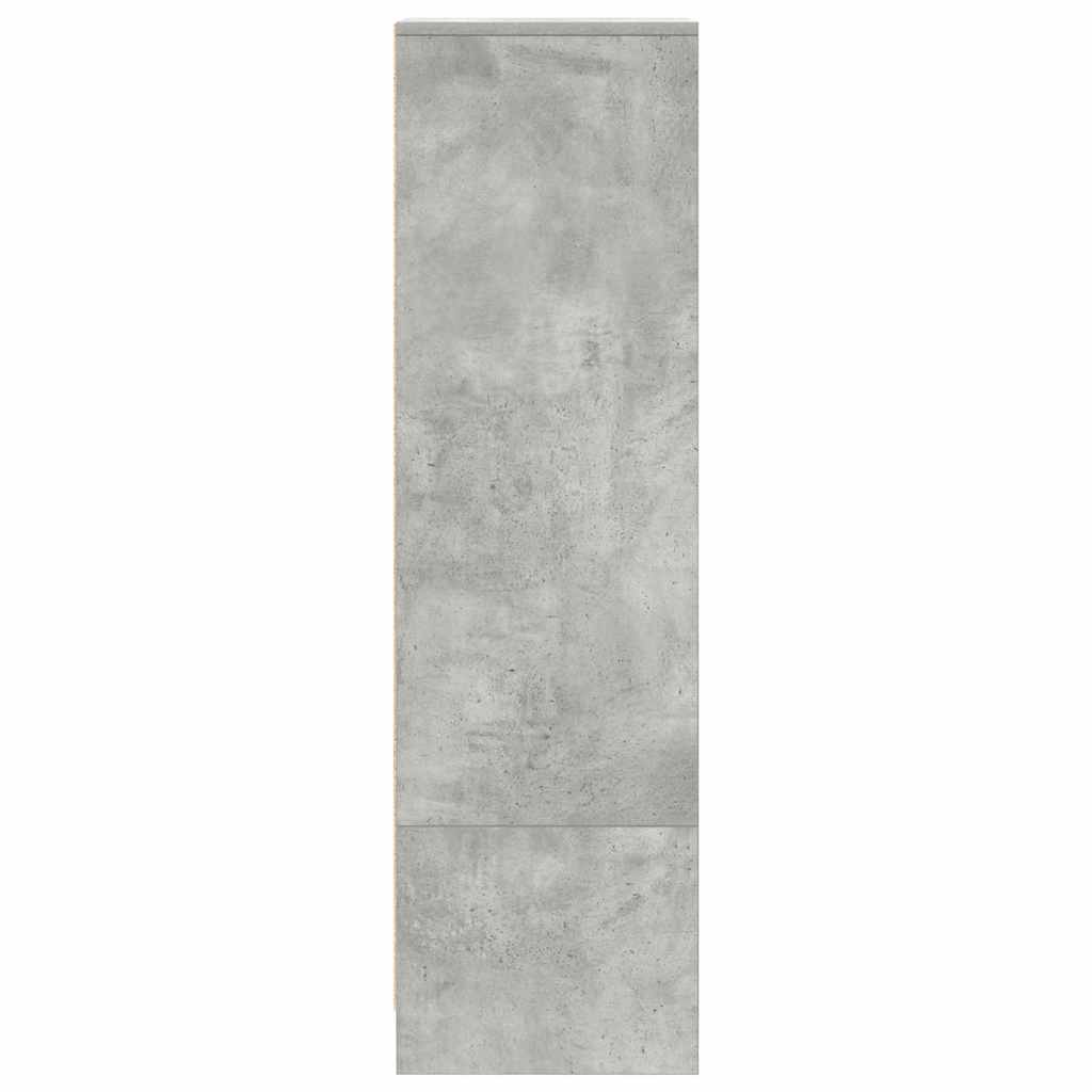 højskab 29,5x34x119,5 cm konstrueret træ betongrå