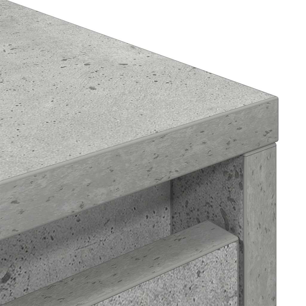 højskab 29,5x34x119,5 cm konstrueret træ betongrå