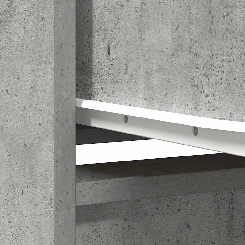 højskab 29,5x34x119,5 cm konstrueret træ betongrå