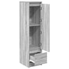 højskab 29,5x34x119,5 cm konstrueret træ grå sonoma-eg