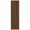 højskab 29,5x34x119,5 cm konstrueret træ brun egetræsfarve