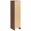 højskab 29,5x34x119,5 cm konstrueret træ brun egetræsfarve