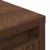 højskab 29,5x34x119,5 cm konstrueret træ brun egetræsfarve