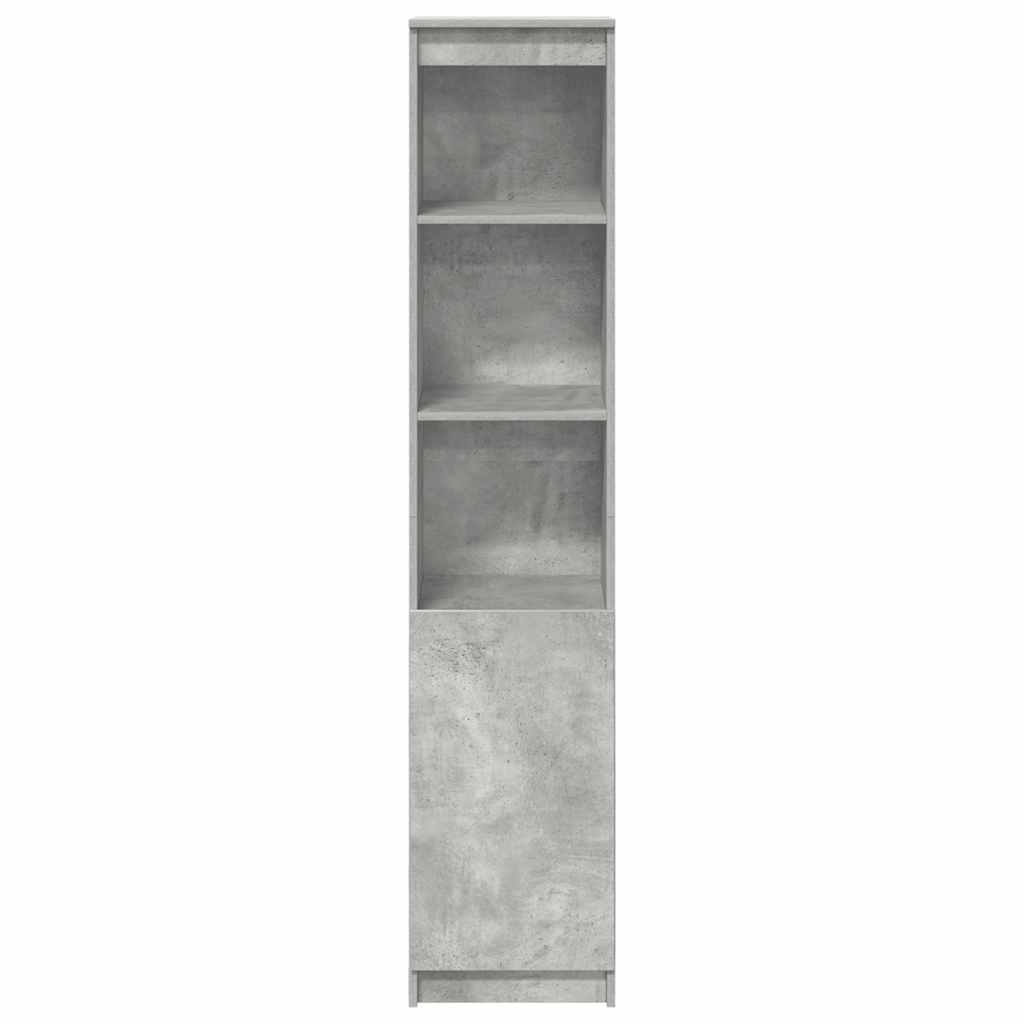 højskab 37,5x35x180 cm konstrueret træ betongrå