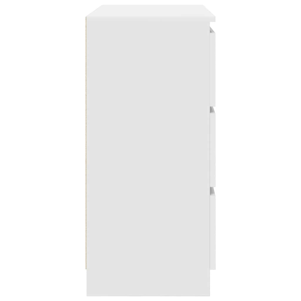 skab 80x35x76 cm konstrueret træ hvid