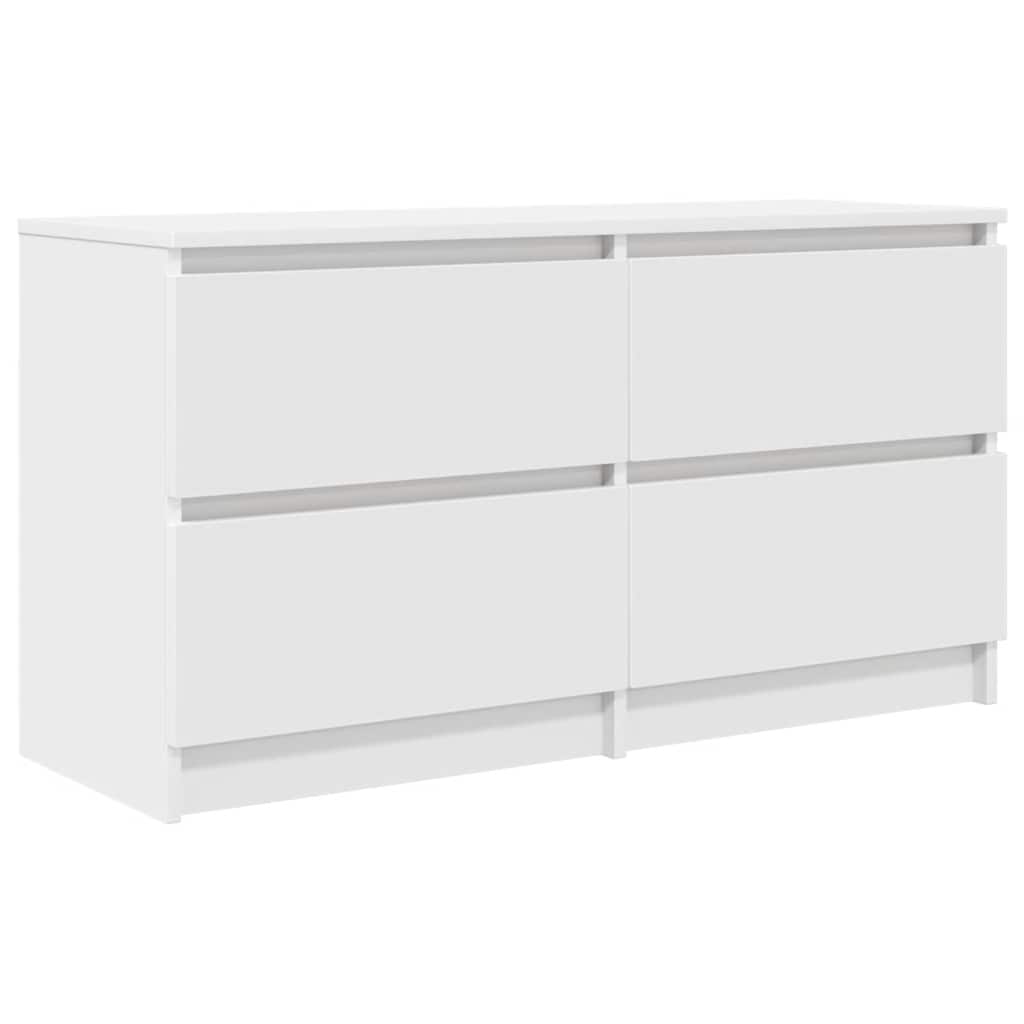 tv-bord 100x35x54 cm konstrueret træ hvid