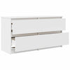 tv-bord 100x35x54 cm konstrueret træ hvid