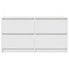 tv-bord 100x35x54 cm konstrueret træ hvid