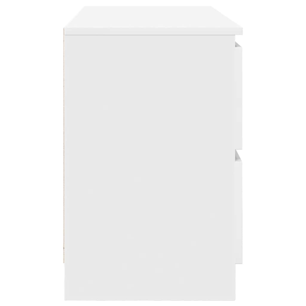 tv-bord 100x35x54 cm konstrueret træ hvid