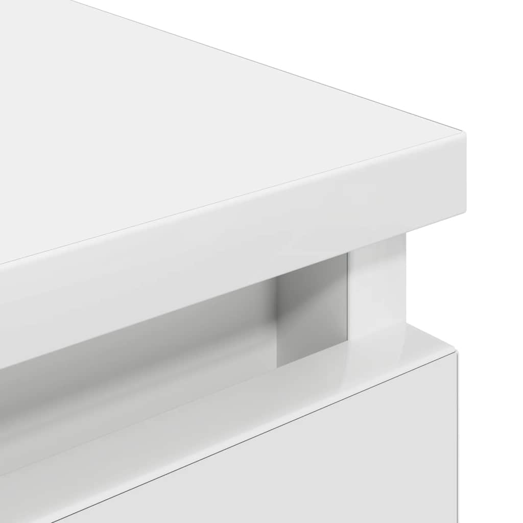 tv-bord 100x35x54 cm konstrueret træ hvid