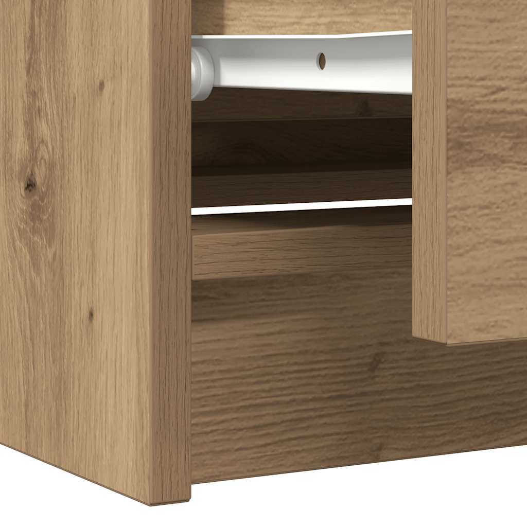 tv-bord 100x35x54 cm konstrueret træ kunsteg