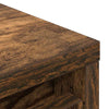 skoskab 57x34x76 cm konstrueret træ røget egetræsfarve