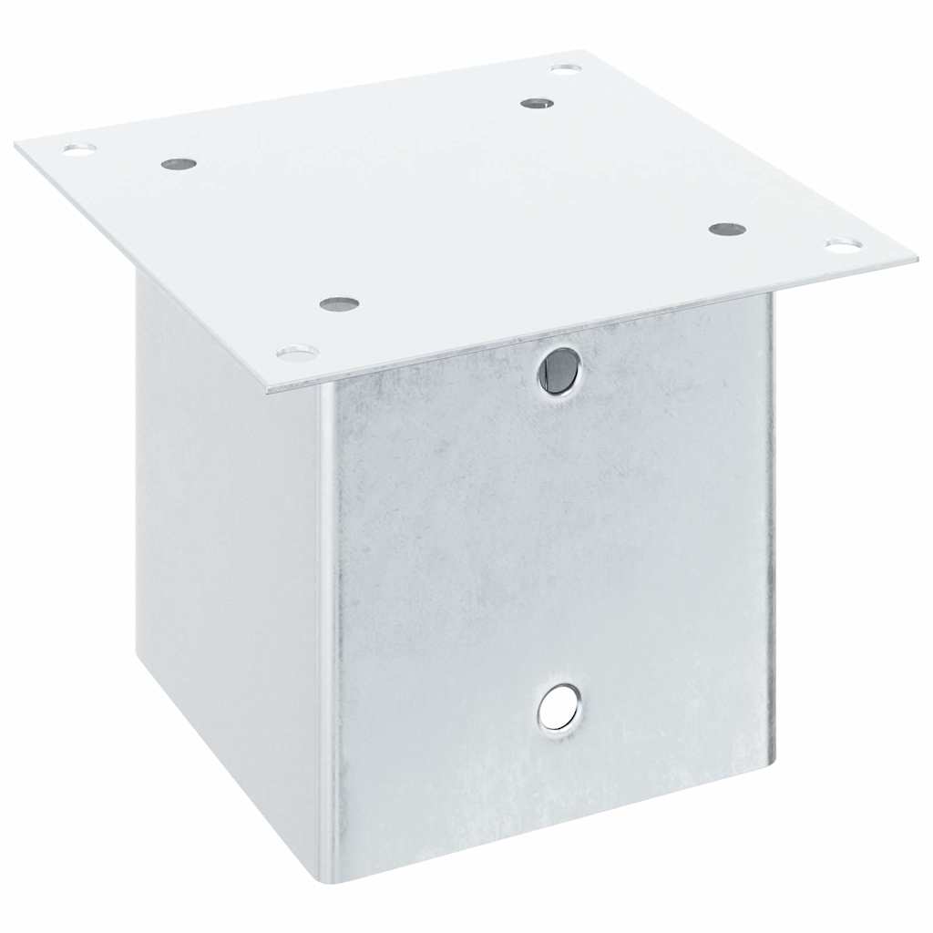 stolpefødder firkantet 12 stk. 141x141 mm galvaniseret stål