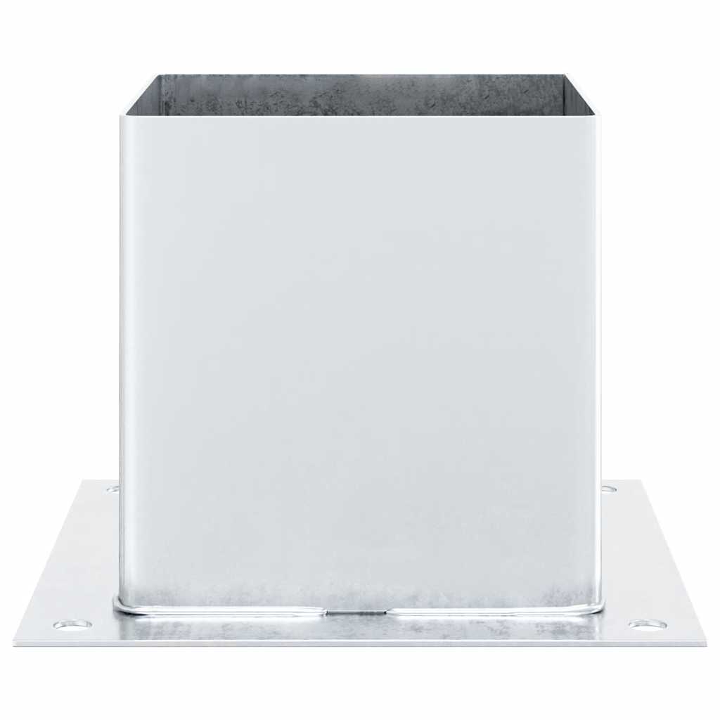 stolpefødder firkantet 12 stk. 141x141 mm galvaniseret stål