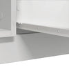 skænk med skuffer 100,5x35x98,5 cm konstrueret træ hvid