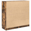 skænk med skuffer 100,5x35x98,5 cm konstrueret træ røget egetræ