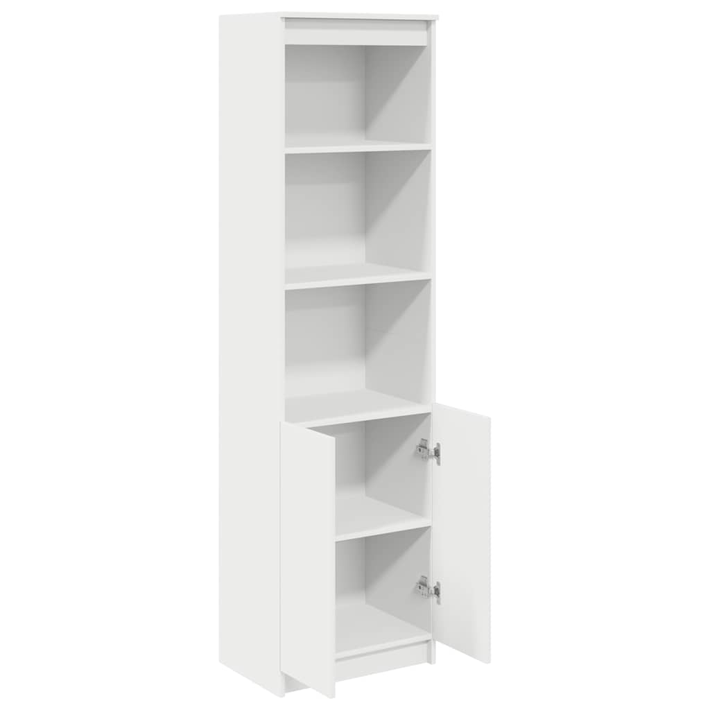 højskab 50x35x180 cm konstrueret træ hvid